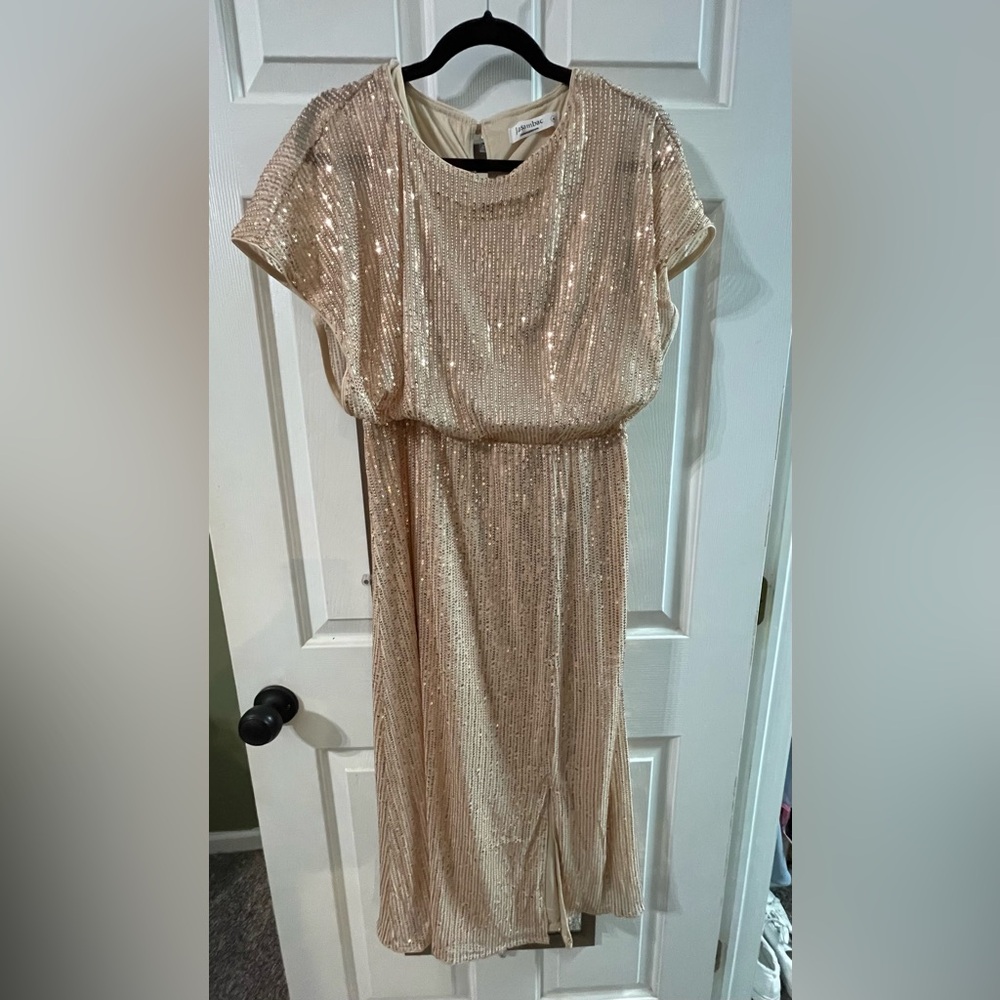 Sparkling Gold Sequin Dress